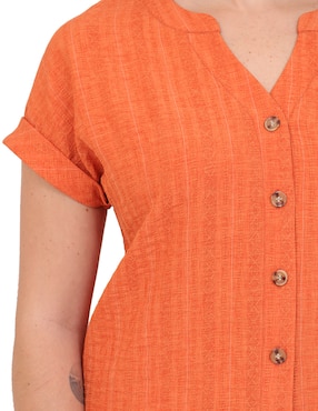 Blusa Duplan Petite manga corta para mujer