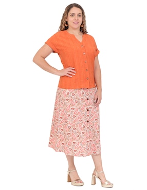 Blusa Duplan Petite manga corta para mujer