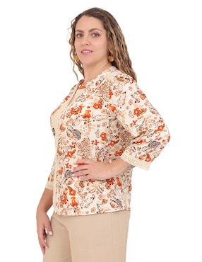 Blusa Duplan Petite manga 3/4 para mujer