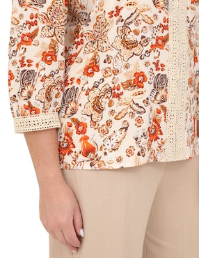 Blusa Duplan Petite manga 3/4 para mujer