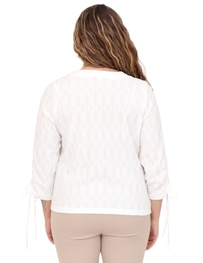 Blusa Duplan Petite manga 3/4 para mujer