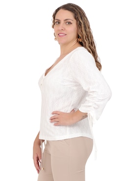 Blusa Duplan Petite manga 3/4 para mujer