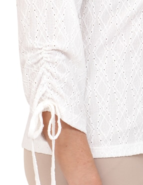 Blusa Duplan Petite manga 3/4 para mujer