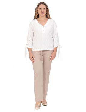 Blusa Duplan Petite manga 3/4 para mujer