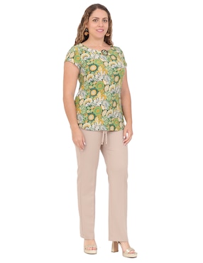 Blusa Duplan Petite manga corta para mujer
