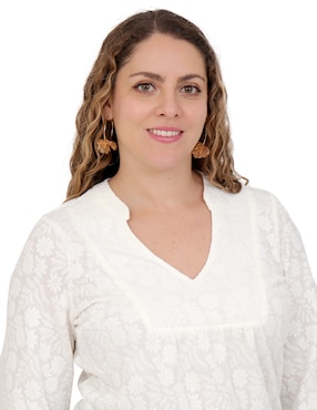 Blusa Duplan Petite manga 3/4 para mujer