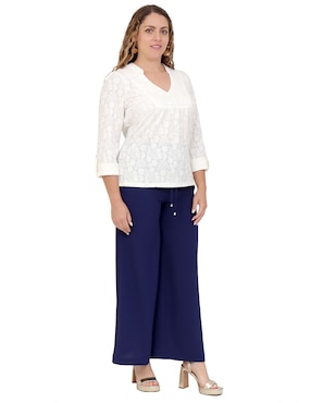 Blusa Duplan Petite manga 3/4 para mujer