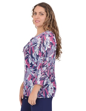 Blusa Duplan Petite manga 3/4 para mujer