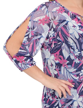 Blusa Duplan Petite manga 3/4 para mujer