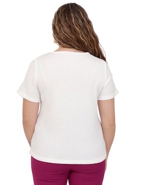Blusa Duplan Petite manga corta para mujer