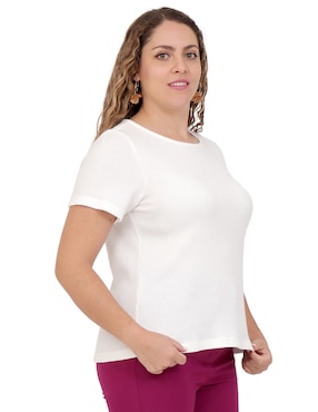 Blusa Duplan Petite manga corta para mujer
