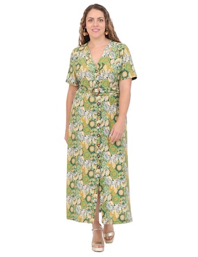 Vestido midi casual Duplan Petite para mujer
