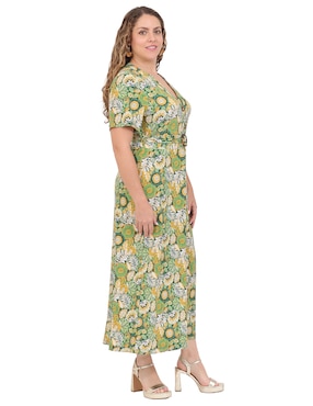 Vestido midi casual Duplan Petite para mujer