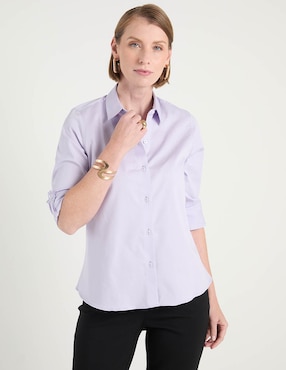 Blusa camisera Lpc manga larga para mujer
