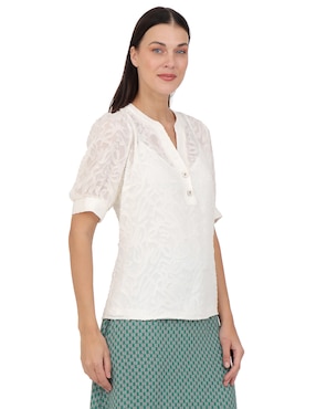 Blusa Duplan manga corta para mujer