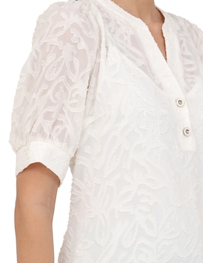 Blusa Duplan manga corta para mujer