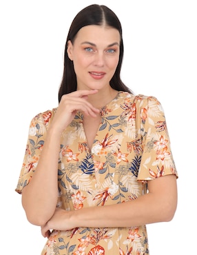 Vestido midi casual Duplan para mujer