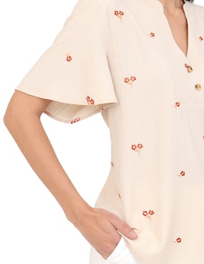 Blusa Duplan manga corta para mujer