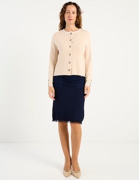 Suéter Damaia Atelier cuello con botón para mujer