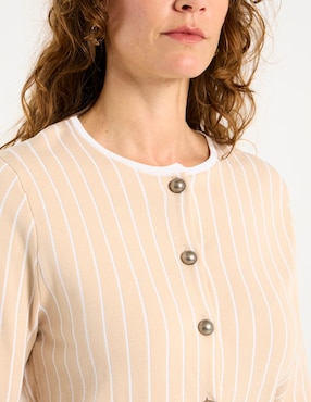 Suéter Damaia Atelier cuello con botón para mujer