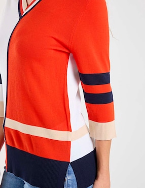 Suéter Damaia Atelier cuello V para mujer