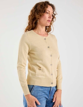 Suéter Damaia Atelier cuello con botón para mujer