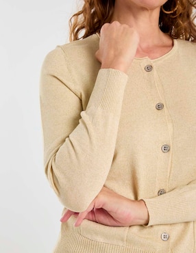 Suéter Damaia Atelier cuello con botón para mujer