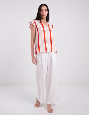 Blusa Damaia Atelier manga corta para mujer