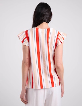 Blusa Damaia Atelier manga corta para mujer