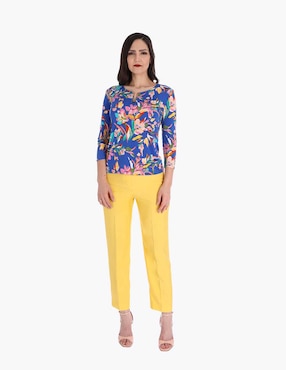 Blusa Charme manga 3/4 para mujer