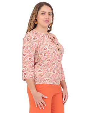 Blusa Duplan Petite manga 3/4 para mujer