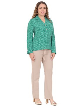 Blusa Duplan Petite manga larga para mujer