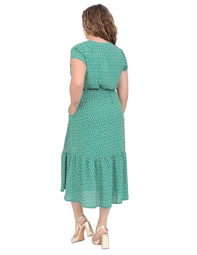 Vestido midi casual Duplan Petite para mujer