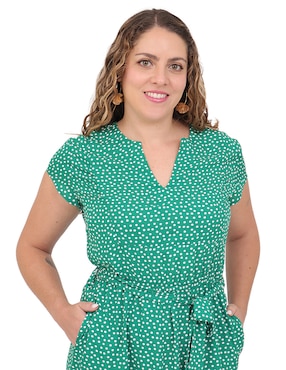 Vestido midi casual Duplan Petite para mujer