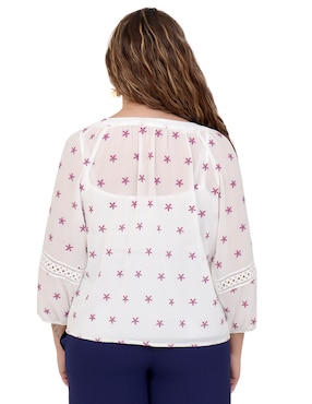 Blusa Duplan Petite manga 3/4 para mujer