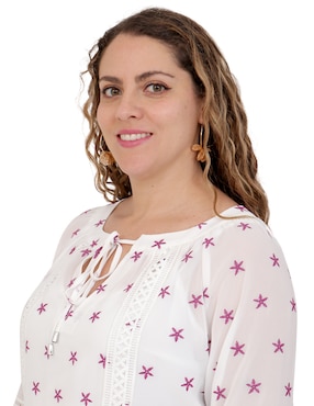 Blusa Duplan Petite manga 3/4 para mujer
