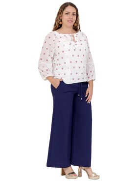Blusa Duplan Petite manga 3/4 para mujer