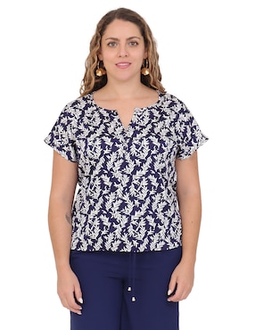 Blusa Duplan Petite manga corta para mujer