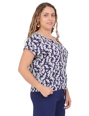 Blusa Duplan Petite manga corta para mujer