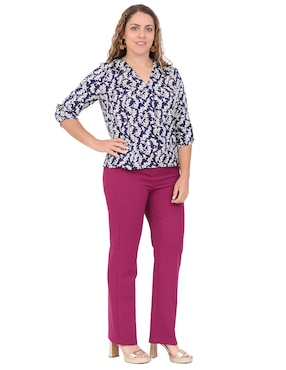 Blusa Duplan Petite manga corta para mujer