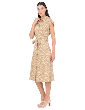 Vestido midi casual Duplan para mujer