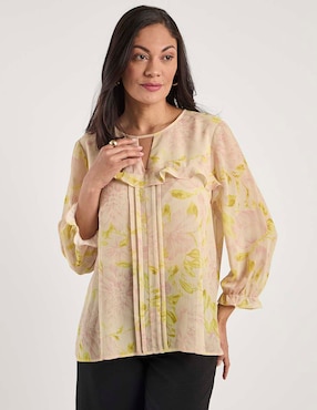 Blusa Lorenza Blau manga 3/4 para mujer