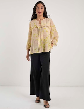 Blusa Lorenza Blau manga 3/4 para mujer