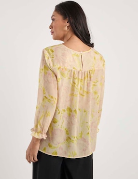 Blusa Lorenza Blau manga 3/4 para mujer