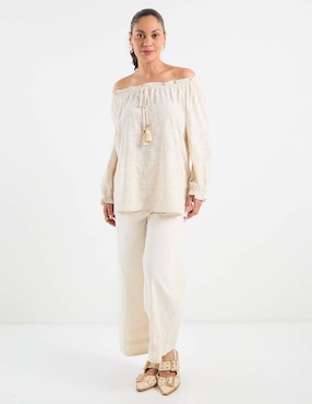 Blusa Lorenza Blau manga larga para mujer