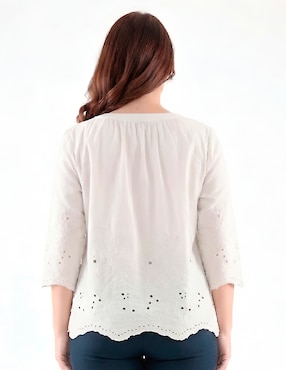 Blusa Margaret manga 3/4 para mujer