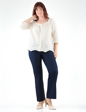 Blusa Margaret manga 3/4 para mujer