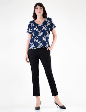 Blusa Margaret manga corta para mujer