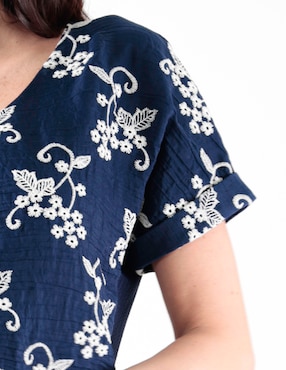 Blusa Margaret manga corta para mujer