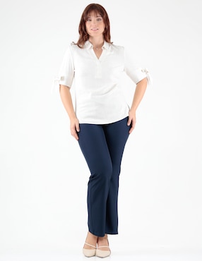Blusa Margaret manga corta para mujer